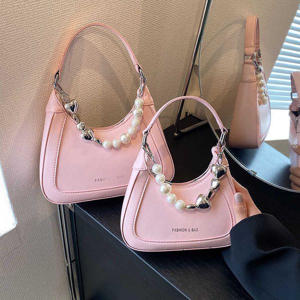 fashion women's pearl chain handheld shoulder underarm bag women's bag fashionable crossbody crescent bag tide
fashion women's pearl chain handheld shoulder underarm bag women's bag fashionable crossbody crescent bag tide
