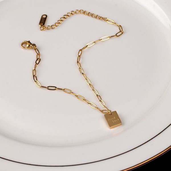luxurious 18k gold plated link chain anklet for women good luck gold letter ankle bracelet summer beach foot chain bracelets ladies male jew, Red;blue
luxurious 18k gold plated link chain anklet for women good luck gold letter ankle bracelet summer beach foot chain bracelets ladies male jew, Red;blue