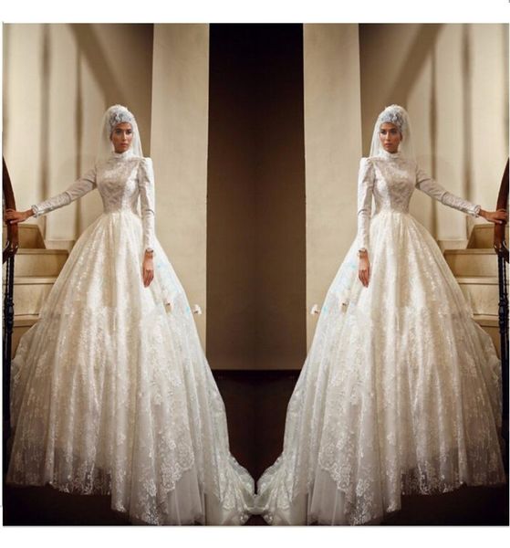 2021 luxury muslim wedding dresses ball gown long sleeve lace appliques long length high neck modest dubai bridal wedding gown a126164325, White
2021 luxury muslim wedding dresses ball gown long sleeve lace appliques long length high neck modest dubai bridal wedding gown a126164325, White