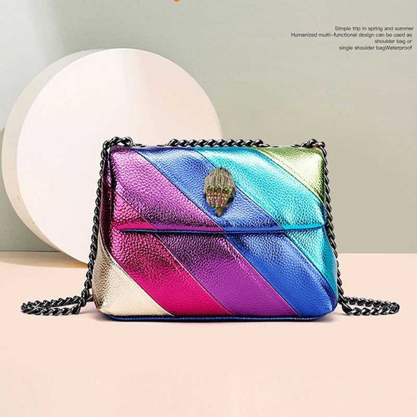 fashionable new women's bag rainbow contrast color splicing bag eagle bird head chain one shoulder crossbody bag women's bag
fashionable new women's bag rainbow contrast color splicing bag eagle bird head chain one shoulder crossbody bag women's bag