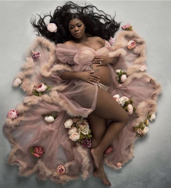 fur tulle maternity dress robes for po shoot or baby shower ruffle chic women prom gowns long sleeve pography robe bridal dr2844467, Black
fur tulle maternity dress robes for po shoot or baby shower ruffle chic women prom gowns long sleeve pography robe bridal dr2844467, Black