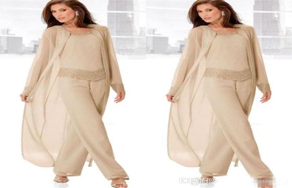 champagne three piece mother of the bride pant suits with long jackets long sleeves beaded chiffon mother plus size wedding guest 9348127, Black;red
champagne three piece mother of the bride pant suits with long jackets long sleeves beaded chiffon mother plus size wedding guest 9348127, Black;red