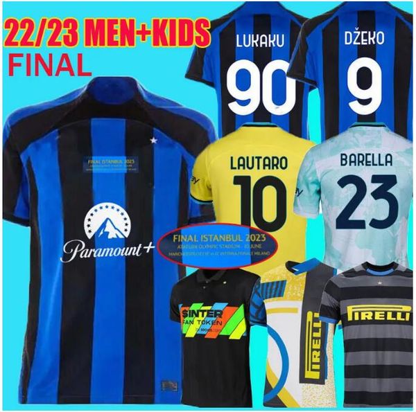 22 23 24 lukaku final soccer jerseys kid kit maillot de dzeko lautaro barella 2023 maglie football shirt child training 115 year kvaratskhel, Black;yellow
22 23 24 lukaku final soccer jerseys kid kit maillot de dzeko lautaro barella 2023 maglie football shirt child training 115 year kvaratskhel, Black;yellow