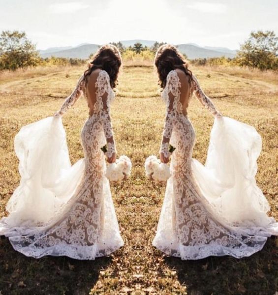 2020 modern design illusion lace wedding dress sheer back long sleeve floor length mermaid bridal gowns custom size2781904, White
2020 modern design illusion lace wedding dress sheer back long sleeve floor length mermaid bridal gowns custom size2781904, White