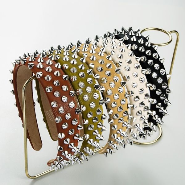 luxury rivet sponge leather headbands fashion hair accessories for women trend exaggerated hairband hair band girl, Silver
luxury rivet sponge leather headbands fashion hair accessories for women trend exaggerated hairband hair band girl, Silver