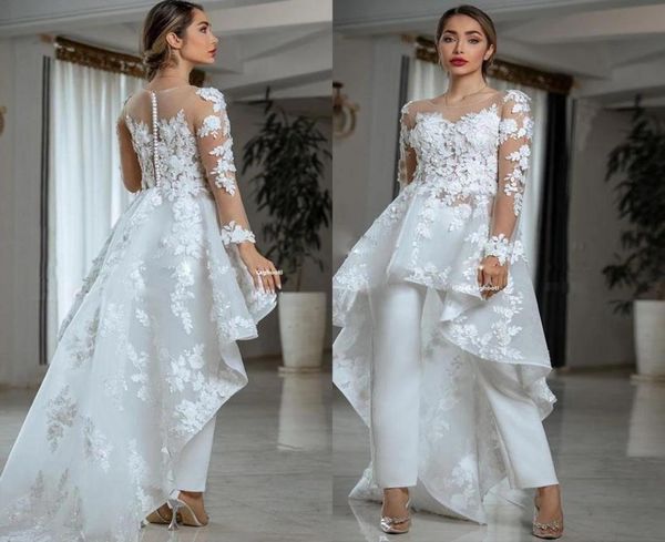 illusion long sleeve wedding dress jumpsuit with train sheer oneck lace floral country bohemian beach lesbian bridal dress p3553744, White
illusion long sleeve wedding dress jumpsuit with train sheer oneck lace floral country bohemian beach lesbian bridal dress p3553744, White