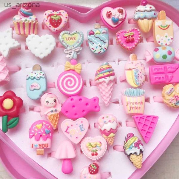 10pcs/lot children's cartoon rings candy flower animal bow shape ring set mix finger rings kid girls toys anillo l230620, Silver
10pcs/lot children's cartoon rings candy flower animal bow shape ring set mix finger rings kid girls toys anillo l230620, Silver