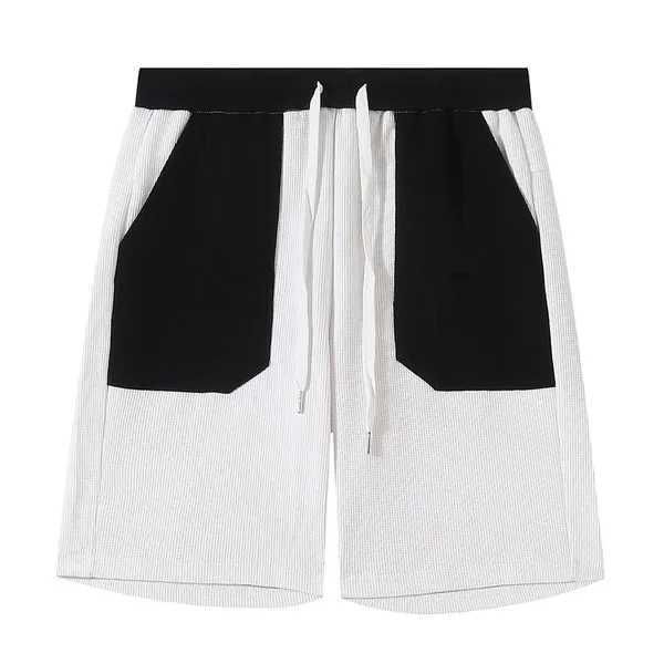 r men's shorts patchwork black and white reverse women's embroidered waffle elasticated waistband casual sports luxury xs- pg1c, White;black
r men's shorts patchwork black and white reverse women's embroidered waffle elasticated waistband casual sports luxury xs- pg1c, White;black