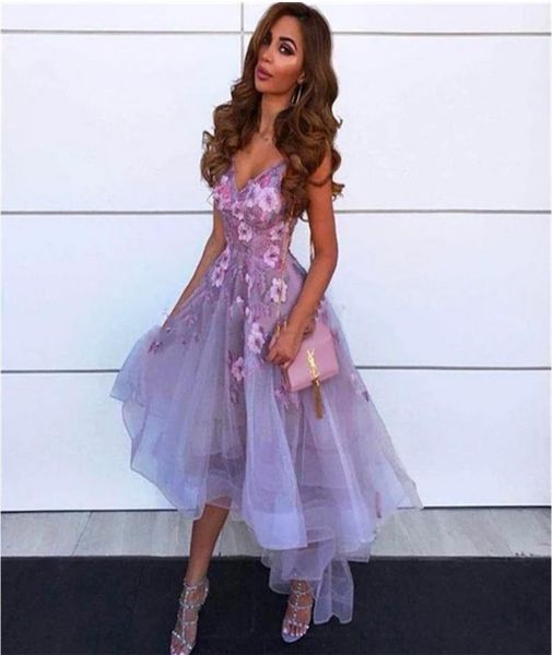 2021 lavender 3d flower cocktail dresses high low v neck lace applique vestidos de gala tulle homecoming gowns abendkleider2664922, Black
2021 lavender 3d flower cocktail dresses high low v neck lace applique vestidos de gala tulle homecoming gowns abendkleider2664922, Black