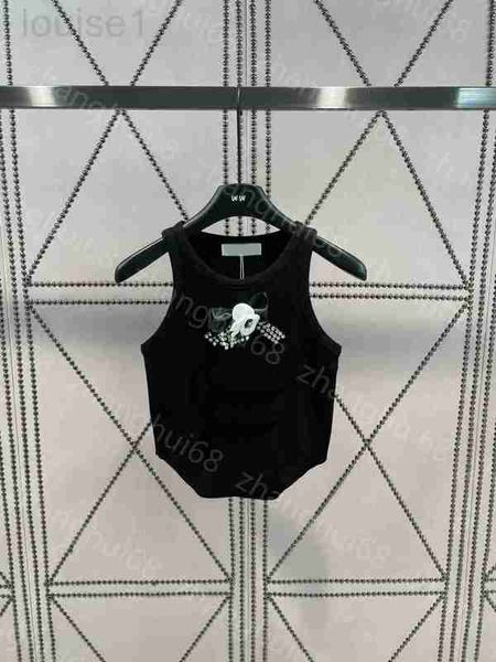 women's tanks & camis designer 23ss womens clothing vest tank womens heavy industry nail drill pearl camellia knitted vest irregular he, White
women's tanks & camis designer 23ss womens clothing vest tank womens heavy industry nail drill pearl camellia knitted vest irregular he, White