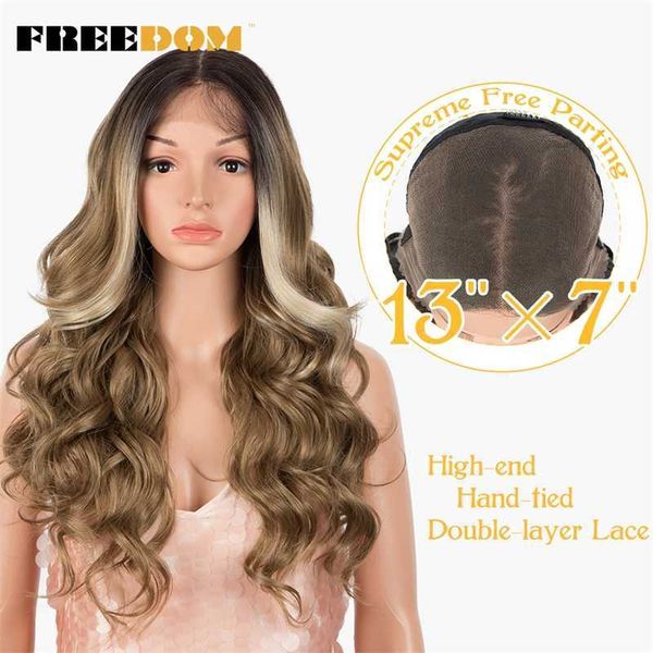 13x7 synthetic lace front wigs body wavy lace front women's wig blonde wigs for black women heat resistant wigs 230524, Black;brown
13x7 synthetic lace front wigs body wavy lace front women's wig blonde wigs for black women heat resistant wigs 230524, Black;brown