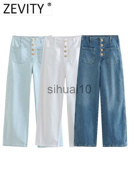 women's pants capris zevity women vintage high waist buttons decoration casual denim wide leg pants office lady trousers pantnes mujer, Black;white
women's pants capris zevity women vintage high waist buttons decoration casual denim wide leg pants office lady trousers pantnes mujer, Black;white