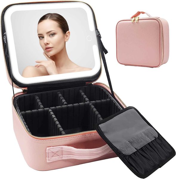 cosmetic bag mirror portable storage full screen led rechargeable tri-color temperature adjustable
cosmetic bag mirror portable storage full screen led rechargeable tri-color temperature adjustable