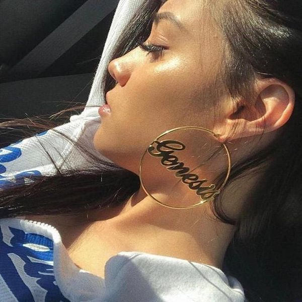 dangle chandelier kristenco 30100mm custom name hoop earrings stainless steel customize big for women gifts 230704, Silver
dangle chandelier kristenco 30100mm custom name hoop earrings stainless steel customize big for women gifts 230704, Silver