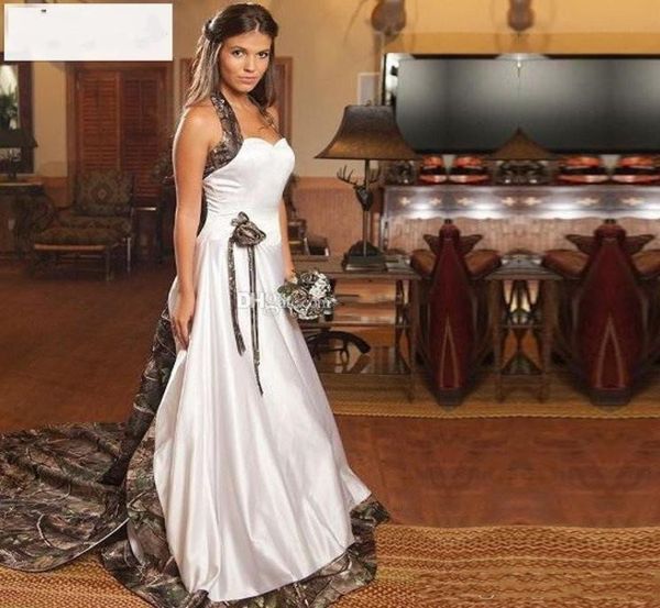 2019 vintage camo wedding dresses sweetheart halter satin cowgirls camouflage wedding gowns bridal dresses gowns chapel train h0947070067, White
2019 vintage camo wedding dresses sweetheart halter satin cowgirls camouflage wedding gowns bridal dresses gowns chapel train h0947070067, White