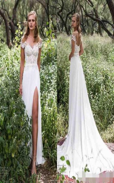 boho 2019 new sheer jewel neck cape sleeve lace wedding dresses with high split front country style beach bohemian wedding dr6181093, White
boho 2019 new sheer jewel neck cape sleeve lace wedding dresses with high split front country style beach bohemian wedding dr6181093, White