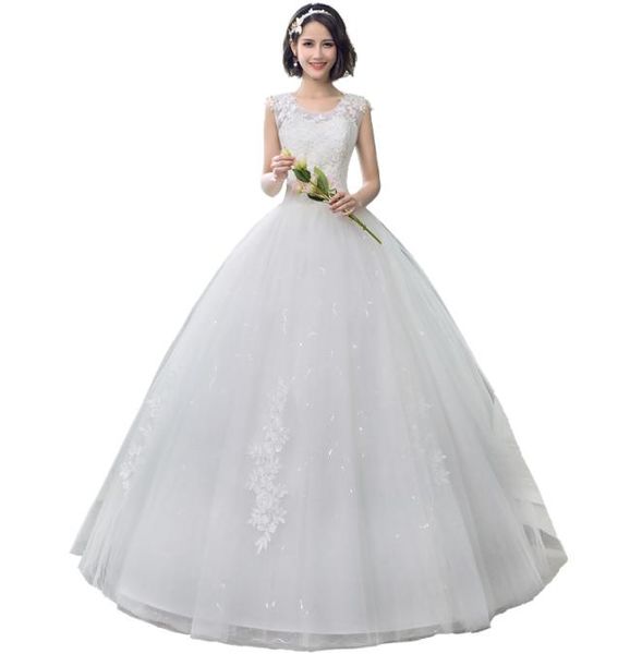 tulle ball gown wedding dresses with lace appliques 2019 ivory scoop neck bridal gown lace up vestido de novia corto8464512, White
tulle ball gown wedding dresses with lace appliques 2019 ivory scoop neck bridal gown lace up vestido de novia corto8464512, White