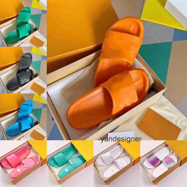 new slippers designer womens rubber slide waterfront embossed mule fashion women slides flat comfort with og box luxury summer sandals luxur, Black
new slippers designer womens rubber slide waterfront embossed mule fashion women slides flat comfort with og box luxury summer sandals luxur, Black