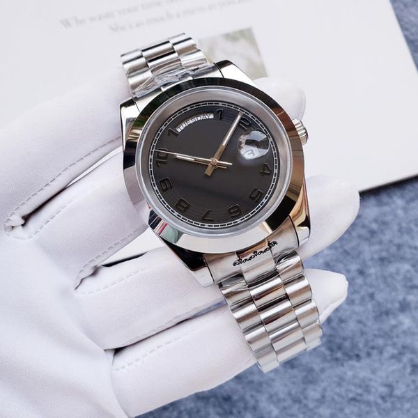 men's watch luxe watch 40mm designer watch stainless steel ring automatic 2813 movement watch sapphire 904l montre de lux, Slivery;brown
men's watch luxe watch 40mm designer watch stainless steel ring automatic 2813 movement watch sapphire 904l montre de lux, Slivery;brown