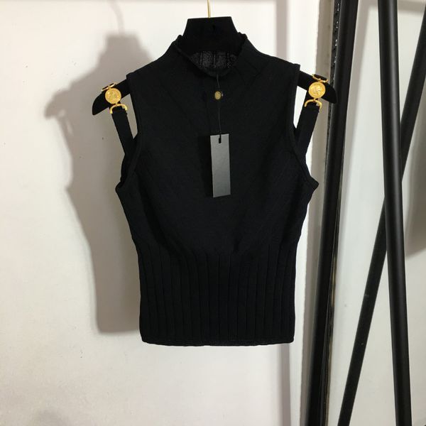knit tee fashion blouse for women designer sleeveless round neck casual knitwear clothing summer letter shirts vacation movies outdoor, White
knit tee fashion blouse for women designer sleeveless round neck casual knitwear clothing summer letter shirts vacation movies outdoor, White