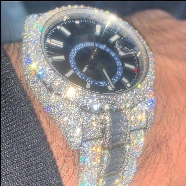 luxury mens watch for men designer movement watches diamond moissanite watch montre iced out watch automatic men's montre luxe mens lux, Slivery;brown
luxury mens watch for men designer movement watches diamond moissanite watch montre iced out watch automatic men's montre luxe mens lux, Slivery;brown