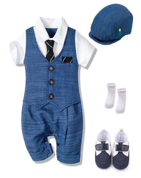 summer baby romper suit newborn boys formal clothing cotton children hat jumpsuit shoes socks 4 pieces outfit blue costume8238390
summer baby romper suit newborn boys formal clothing cotton children hat jumpsuit shoes socks 4 pieces outfit blue costume8238390