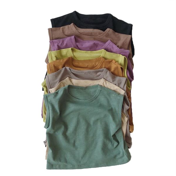 t shirts 2023 summer infant kids tank vest solid cotton sleeveless boys girls t shirt children outfits clothes for toddler baby tees 230704, Blue
t shirts 2023 summer infant kids tank vest solid cotton sleeveless boys girls t shirt children outfits clothes for toddler baby tees 230704, Blue