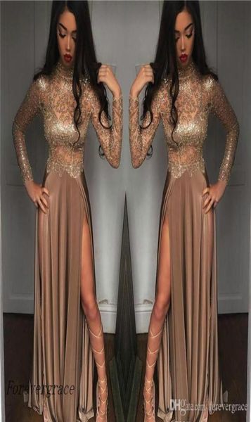 2019 vintage high collar long sleeves prom dress lace split formal holidays wear graduation evening party gown custom made p6703806, Black
2019 vintage high collar long sleeves prom dress lace split formal holidays wear graduation evening party gown custom made p6703806, Black