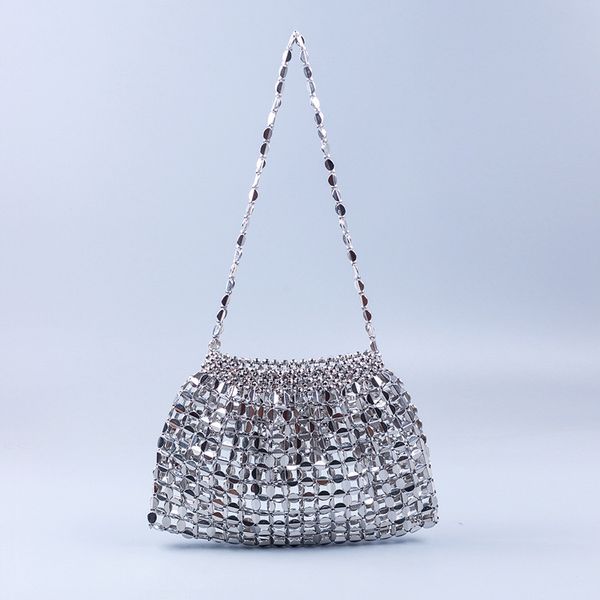 chain mini handbags for women y2k metal sequin crossbody bag luxury designer evening clutch women silver gold weave bags
chain mini handbags for women y2k metal sequin crossbody bag luxury designer evening clutch women silver gold weave bags