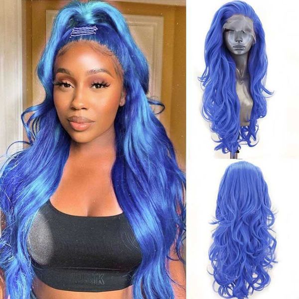 synthetic lace front wig long body wave blue wig heat resistant fiber hair synthetic wigs for black women daily used 230524, Black;brown
synthetic lace front wig long body wave blue wig heat resistant fiber hair synthetic wigs for black women daily used 230524, Black;brown