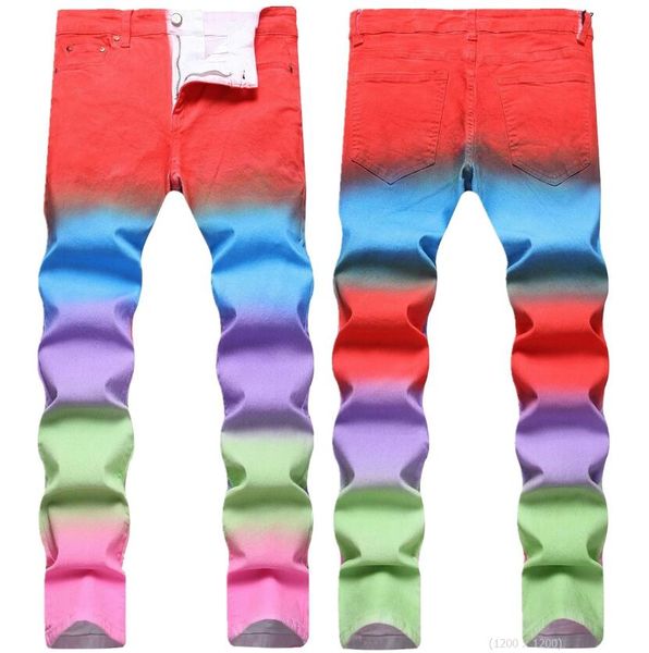 new designer mens jeans hip hop colorful straight patchwork jeans fashion clothing plus size gzh1shx316, Blue
new designer mens jeans hip hop colorful straight patchwork jeans fashion clothing plus size gzh1shx316, Blue