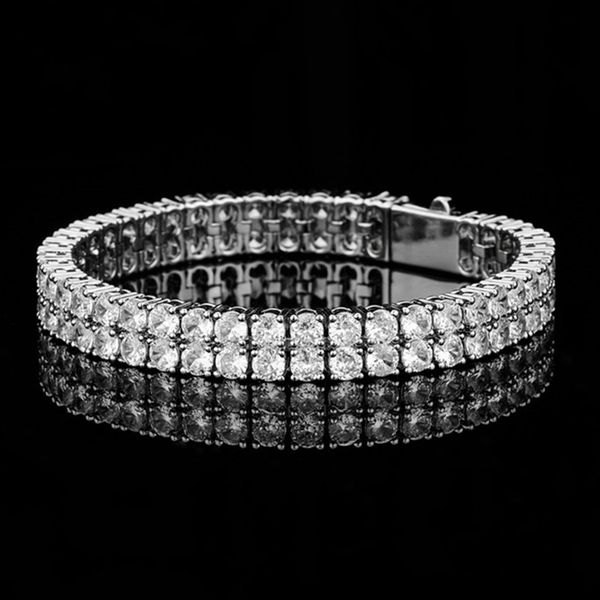 4mm charm 2 rows gold mens tennis bracelet designer for woman bracelets chain aaa cubic zirconia copper diamond silver chains bangles hip ho, Golden;silver
4mm charm 2 rows gold mens tennis bracelet designer for woman bracelets chain aaa cubic zirconia copper diamond silver chains bangles hip ho, Golden;silver