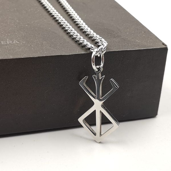 berserk rune of berserker warriors stainless steel pendant necklace box/cuba/figaro/wheat 24inch, Silver
berserk rune of berserker warriors stainless steel pendant necklace box/cuba/figaro/wheat 24inch, Silver
