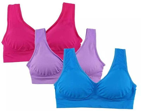 women yoga bra padded shirts vest breathable running fitness gym sports bras seamless fitness underwear maternity intimates 9color2284791, White
women yoga bra padded shirts vest breathable running fitness gym sports bras seamless fitness underwear maternity intimates 9color2284791, White