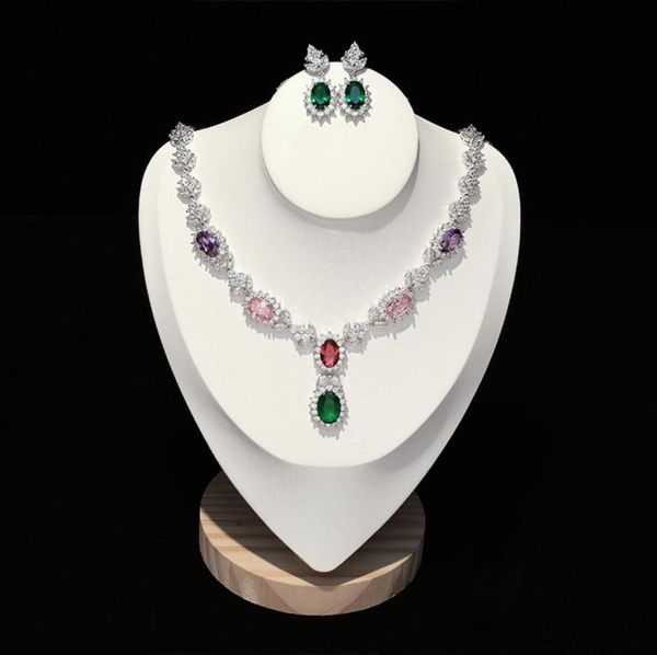 new luxury wedding accessories bridal jewelry set cz pendant earrings necklace set factory home promotion girl gift6280489, White
new luxury wedding accessories bridal jewelry set cz pendant earrings necklace set factory home promotion girl gift6280489, White