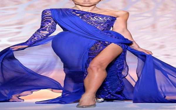 2019 gorgeous zuhair murad evening dresses one shoulder long sleeve royal blue high side slit pageant party gowns formal prom wear2525489, Black
2019 gorgeous zuhair murad evening dresses one shoulder long sleeve royal blue high side slit pageant party gowns formal prom wear2525489, Black