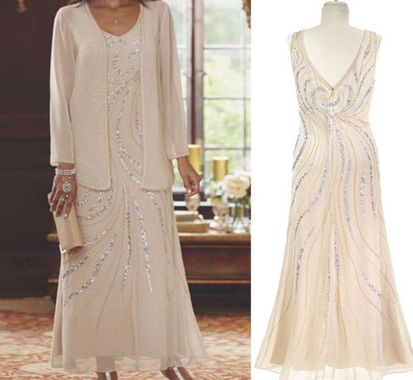 champagne chiffon mother of the bride dress ankle length beaded sequins with outfit jacket plus size wedding guest dress2113899, Black;red
champagne chiffon mother of the bride dress ankle length beaded sequins with outfit jacket plus size wedding guest dress2113899, Black;red