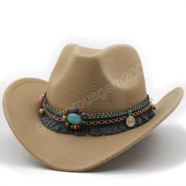 western cowboy hat felt bowler fedora men women wide brim pop jazz cap four seasons cowgirl cap chapeau cowboy, Blue;gray
western cowboy hat felt bowler fedora men women wide brim pop jazz cap four seasons cowgirl cap chapeau cowboy, Blue;gray