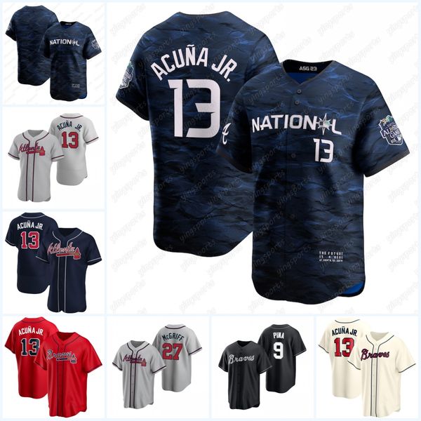 all-star jerseys 11 orlando arcia 12 sean murphy 13 ronald acuna 28 matt olson 1 ozzie albies 27 austin riley 99 spencer strider bryce elder, Blue;black
all-star jerseys 11 orlando arcia 12 sean murphy 13 ronald acuna 28 matt olson 1 ozzie albies 27 austin riley 99 spencer strider bryce elder, Blue;black