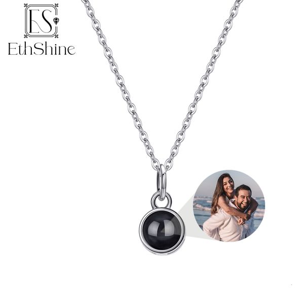 pendant necklaces ethshine 925 silver personalized circle po necklace fine material no fading projection anniversary christmas day gift 2307
pendant necklaces ethshine 925 silver personalized circle po necklace fine material no fading projection anniversary christmas day gift 2307