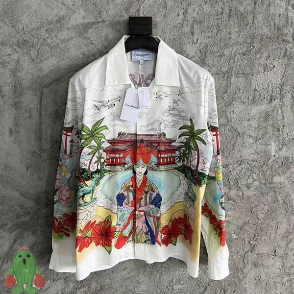 men's casual shirts maid print casablanca shirts men women beach hawaiian long sleeve shirt 230704, White;black
men's casual shirts maid print casablanca shirts men women beach hawaiian long sleeve shirt 230704, White;black