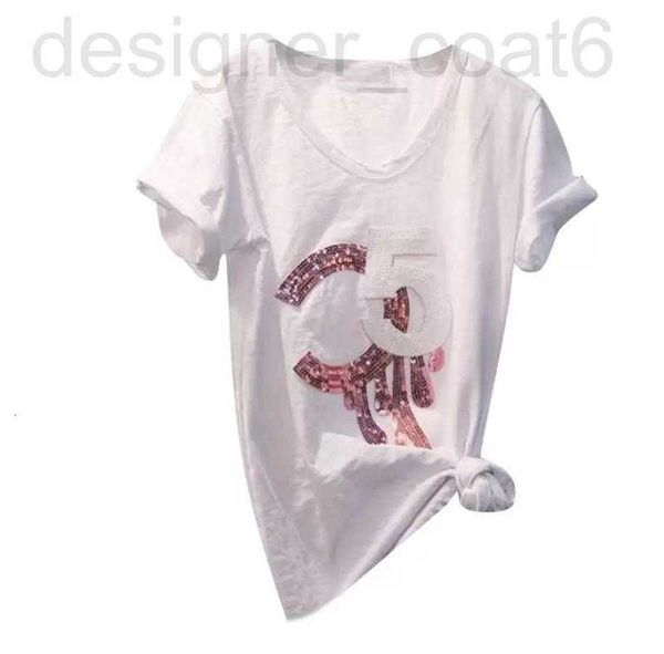 women's t-shirt designer women white t shirt letter casual short sleeve sequined fashion tee femme lady clothes 0gmj
women's t-shirt designer women white t shirt letter casual short sleeve sequined fashion tee femme lady clothes 0gmj
