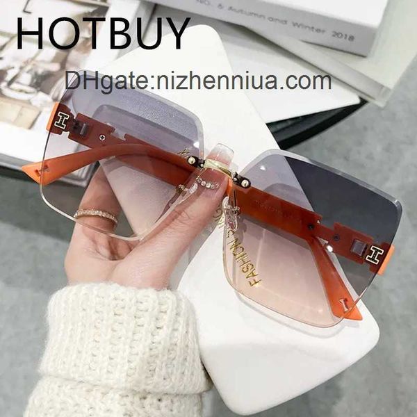 aher max luxury designer brand frameless h fashion luxury sunglasses with simple trimmed edges versatile uv protection, White;black
aher max luxury designer brand frameless h fashion luxury sunglasses with simple trimmed edges versatile uv protection, White;black