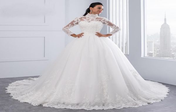 vestido de noiva high neck iiiusion back long sleeve wedding dress lace ball gown wedding gowns robe de mariage3566327, White
vestido de noiva high neck iiiusion back long sleeve wedding dress lace ball gown wedding gowns robe de mariage3566327, White