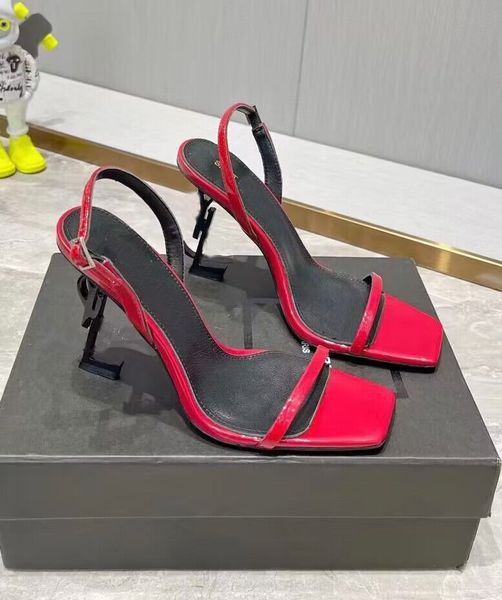 opyum high heels sandals ankle strap slides patent leather squared-toe sandal lambskin designer luxury women sandals party wedding shoes, Black
opyum high heels sandals ankle strap slides patent leather squared-toe sandal lambskin designer luxury women sandals party wedding shoes, Black