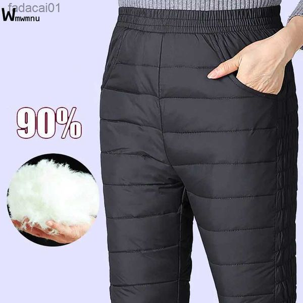 warm elastic waist 5xl plus size winter trousers women snow wear cotton thick pantalones mom's blackred white duck down pants l230621, Black;white
warm elastic waist 5xl plus size winter trousers women snow wear cotton thick pantalones mom's blackred white duck down pants l230621, Black;white