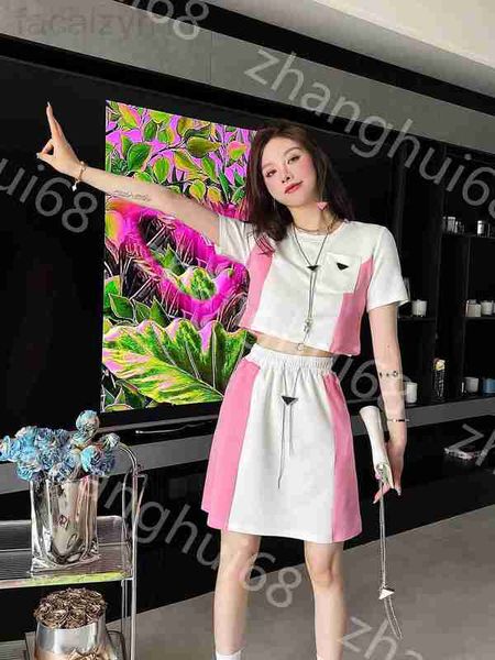 two piece dress designer 23ss women clothes skirt set brand round neck pure cotton spring summer new color patchwork metal short sleeve half, White
two piece dress designer 23ss women clothes skirt set brand round neck pure cotton spring summer new color patchwork metal short sleeve half, White