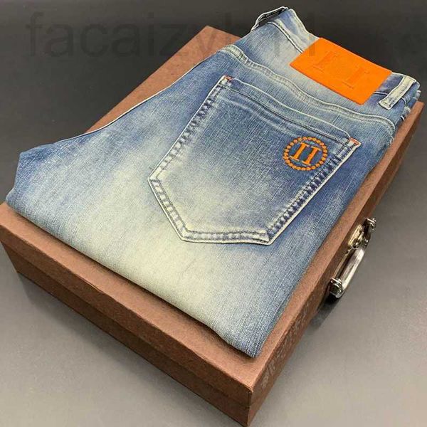men's jeans designer higher version mens casual trousers herm designer pants h-letter embroidery fashion 4841 p5zm, Blue
men's jeans designer higher version mens casual trousers herm designer pants h-letter embroidery fashion 4841 p5zm, Blue
