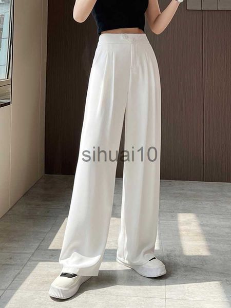 women's pants capris 2023 summer woman career pant office straight wide leg pants ladies buttons casual full length trousers female 4 p, Black;white
women's pants capris 2023 summer woman career pant office straight wide leg pants ladies buttons casual full length trousers female 4 p, Black;white
