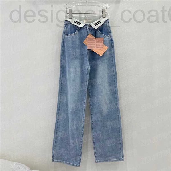 women's plus size pants designer women designer jeans design waist cuffed letter embroidered straight leg pant high grade lady trousers, Black
women's plus size pants designer women designer jeans design waist cuffed letter embroidered straight leg pant high grade lady trousers, Black